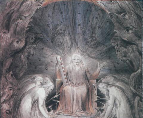 Elders Casting their Crowns Before the Divine Throne