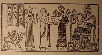 Dumuzi, King Gudea of Lagash, Ningishzida, and Enki